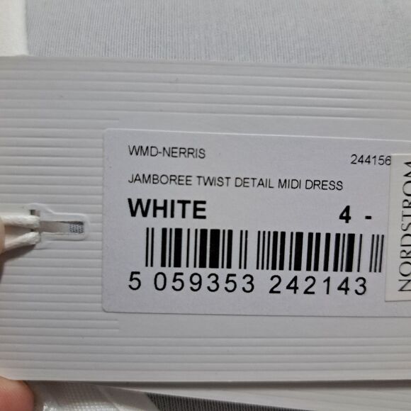 Ted Baker London Nerris Jamboree Floral Print Twist Detail Midi Dress Sz 12 NWT - Picture 11 of 17